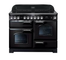 Rangemaster CDL110ECBLC - 110cm Classic Deluxe Electric Ceramic Black Chrome Range Cooker 81320