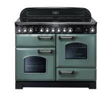 Rangemaster CDL110ECMGC - 110cm Classic Deluxe Electric Ceramic Mineral Green Chrome Range Cooker 127370