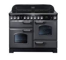 Rangemaster CDL110ECSLC - 110cm Classic Deluxe Electric Ceramic Slate Chrome Range Cooker 124290