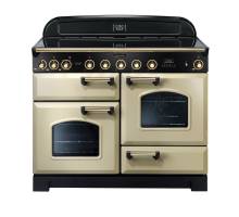 Rangemaster CDL110EICRB - 110cm Classic Deluxe Electric Induction Cream Brass Range Cooker 90440