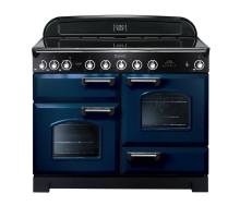 Rangemaster CDL110EIRBC - 110cm Classic Deluxe Electric Induction Regal Blue Chrome Range Cooker 113090