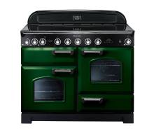 Rangemaster CDL110EIRGC - 110cm Classic Deluxe Electric Induction Racing Green Chrome Range Cooker 113070