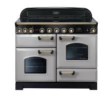 Rangemaster CDL110EIRPB - 110cm Classic Deluxe Electric Induction Royal Pearl Brass Range Cooker 114560