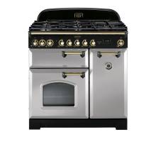 Rangemaster CDL90DFFRPB - 90cm Classic Deluxe Dual Fuel Royal Pearl Brass Range Cooker 114640