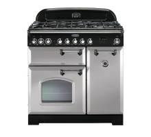 Rangemaster CDL90DFFRPC 90cm Classic Deluxe Dual Fuel Royal Pearl Chrome Range Cooker 100600