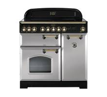 Rangemaster CDL90EIRPB 90cm Classic Deluxe Electric Induction Royal Pearl Brass Range Cooker 114700