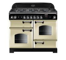 Rangemaster CLA110DFFCRC - 110cm Classic Dual Fuel Cream Chrome Range Cooker 116790