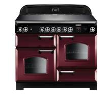  Rangemaster CLA110ECCYC - 110cm Classic Electric Ceramic Cranberry Chrome Range Cooker 117530