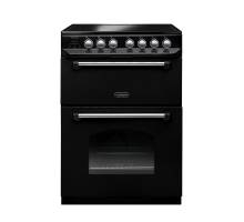 Rangemaster CLAS60ECBLC - 60cm Classic Electric Ceramic Black Chrome Range Cooker 107330