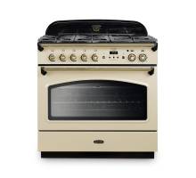 Rangemaster CLAS90FXDFFCR-B 90cm Classic FX Dual Fuel Range Cooker