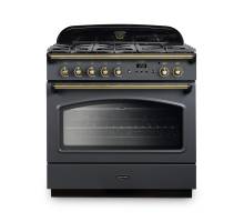 Rangemaster CLAS90FXDFFSL-B 90cm Classic FX Dual Fuel Range Cooker