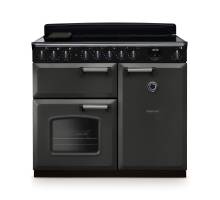 Rangemaster CLDL100EIPSLTCM1 100cm Classic Deluxe Induction Range Cooker in slate with chrome trim