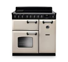 Rangemaster CLDL90EIPSLTCM1 90cm Classic Deluxe Induction Range Cooker in Slate with Chrome Trim