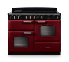 Rangemaster CLDLO110EIPBORCM1 110cm Classic Deluxe Induction Range Cooker in Bordeaux with Chrome Trim