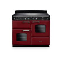 Rangemaster CLO110EIPBORCM1 110cm Classic Induction Range Cooker in Bordeaux with chrome trim