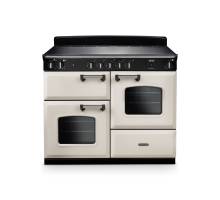 Rangemaster CLO110EIPPCRCM1 110cm Classic Induction Range Cooker in pale cream with chrome trim