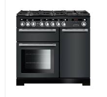 Rangemaster EDL100DFFSLC - 100cm Encore Deluxe Dual Fuel Slate Chrome Range Cooker 117230