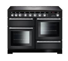 Rangemaster EDL110EICBC - 110cm Encore Deluxe Electric Induction Charcoal Black Chrome Range Cooker 127680 