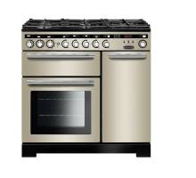 Rangemaster EDL90DFFIVC - 90cm Encore Deluxe Dual Fuel Ivory Chrome Range Cooker 117200