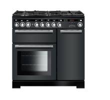 Rangemaster EDL90DFFSLC - 90cm Encore Deluxe Dual Fuel Slate Chrome Range Cooker 117190