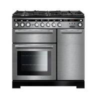 Rangemaster EDL90DFFSSC - 90cm Encore Deluxe Dual Fuel Stainless Steel Chrome Range Cooker 117210