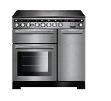 Rangemaster EDL90EISSC - 90cm Encore Deluxe Electric Induction Stainless Steel Chrome Range Cooker 117330