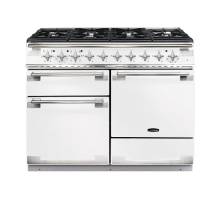 Rangemaster ELS110DFFWH - 110cm Elise Dual Fuel White Range Cooker 94250