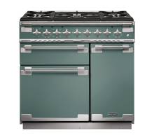 Rangemaster ELS90DFFMG - 90cm Elise Dual Fuel Mineral Green Range Cooker 127110