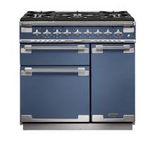 Rangemaster ELS90DFFSB - 90cm Elise Dual Fuel Stone Blue Range Cooker 127100