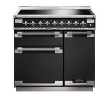 Rangemaster ELS90EICB - 90cm Elise Electric Induction Charcoal Black Range Cooker 127180