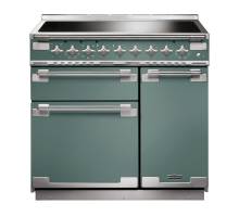 Rangemaster ELS90EIMG - 90cm Elise Electric Induction Mineral Green Range Cooker 127200