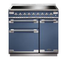 Rangemaster ELS90EISB - 90cm Elise Electric Induction Stone Blue Range Cooker 127190