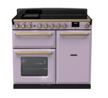 Rangemaster ESDL100EIPHTHAB1 - 100cm Estel Deluxe Induction Heather Antique Brass Range Cooker 18235