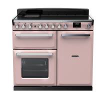 Rangemaster ESDL100EIPPPKCM1 - 100cm Estel Deluxe Induction Pale Pink Chrome Range Cooker 15118
