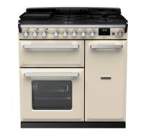 Rangemaster ESDL90DFPPCRCM1 - 90cm Estel Deluxe Dual Fuel Pale Cream Chrome Range Cooker 14978