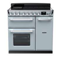 Rangemaster ESDL90EIPMSBCM1 - 90cm Estel Deluxe Induction Misty Blue Chrome Range Cooker 15032