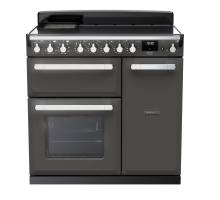 Rangemaster ESDL90EIPSLTCM1 - 90cm Estel Deluxe Induction Slate Chrome Range Cooker 15028