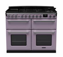 Rangemaster ESDLB110DFPHTHCM1 - 110cm Estel Deluxe Dual Fuel Heather Chrome Range Cooker 17875