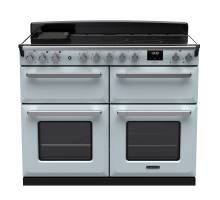 Rangemaster ESDLB110DFPMSBCM1 - 110cm Estel Deluxe Dual Fuel Misty Blue Chrome Range Cooker 15253
