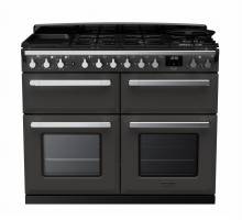 Rangemaster ESDLB110DFPSLTCM1 - 110cm Estel Deluxe Dual Fuel Slate Chrome Range Cooker 15249