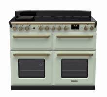 Rangemaster ESDLB110EIPMNTAB1 - 110cm Estel Deluxe Induction Mint Antique Brass Range Cooker 18171