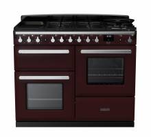Rangemaster ESDLO110DFPBORCM1 - 110cm Estel Deluxe Dual Fuel Bordeaux Chrome Range Cooker 15149