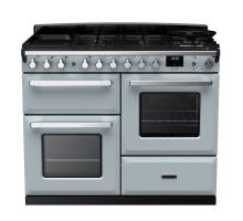 Rangemaster ESDLO110DFPMSBCM1 - 110cm Estel Deluxe Dual Fuel Misty Blue Chrome Range Cooker 15151
