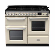 Rangemaster ESDLO110DFPPCRCM1 - 110cm Estel Deluxe Dual Fuel Pale Cream Chrome Range Cooker 15148