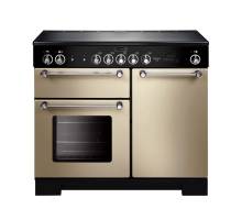 Rangemaster KCH100ECCRC - 100cm Kitchener Electric Ceramic Cream Chrome Range Cooker 112840