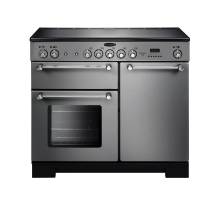 Rangemaster KCH100ECSSC - 100cm Kitchener Electric Ceramic Stainless Steel Chrome Range Cooker 112830