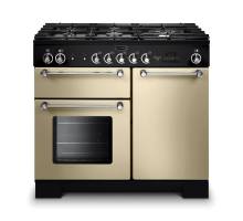 Rangemaster KCH100NGFCRC - 100cm Kitchener Natural Gas Cream Chrome Range Cooker 111960