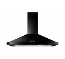 Rangemaster LEIHDC60BC - 60cm Black Chrome Badge Chimney Hood 63090