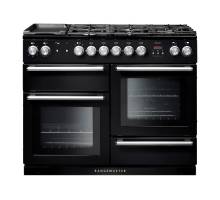 Rangemaster NEX110DFFBLC - 110cm Nexus Dual Fuel Black Chrome Range Cooker 104850