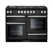 Rangemaster NEX110DFFCB/C - 110cm Nexus Dual Fuel Charcoal Black/Chrome Range Cooker 125820